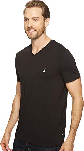 Nautica Men's Slim Fit Solid V-Neck Short Sleeve T-Shirt