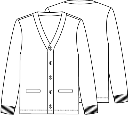 Men's Plus Size Unisex School Uniform Cardigan Sweater 2XL-3XL